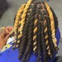 Re-twist + 2 strand twist