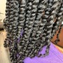 Smedium feed in braids stitch