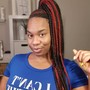 Small Boho knotless box Braids (short length)