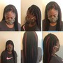 2 feed in scalp braids/with weave