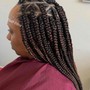 Small Feed-in cornrows- lemonade braids