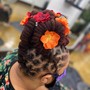 Bantu Knots/Halo Braid