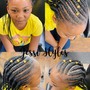 Kids Large Knotless Braids (mid back)7 &amp; under