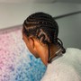 Braids w/hair and beads