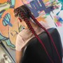 Small boho knotless braids