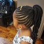 Kid's knotless Braids 5-7 years old Medium size