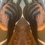 6-8 Feed In  Braids