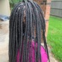 Knotless Braids medium. Shaved sides