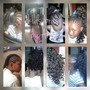 Small and medium knotless touch up