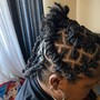 Loc W/ 2 strand twist added hair