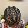 Wig braid down