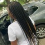 Medium knotless braids