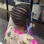 Kid's knotless Braids 5-7 years old Medium size