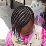 Kid's knotless Braids 5-7 years old Medium size