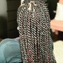 Medium Long Spring Twists w/hair