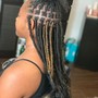 Distressed Soft Locs w/shaved sides