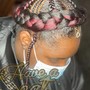 2 Feed-In Braids w/ Color Hair: HAIR INCLUDED