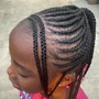 Kid's Braids NO WEAVE Beads or Curls Included- 12 and under