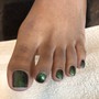 Green Manicure + Pedicure