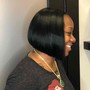 Relaxer and Style +deep conditioning + Trim