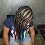 Medium Knotless braids