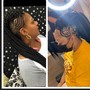 Medium knotless braids