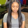 Half up/ Half Down Sew In