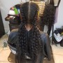 Medium Knotless braids