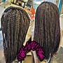 Adult knottless boxbraids (medium)