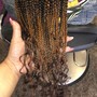 Small and medium knotless touch up