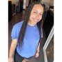 Feed in braids | 1 lay. w/knotless box braids