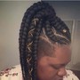 Natural Twists w/ hair added (short/medium)