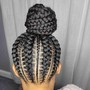 Triangle box braid medium