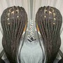 Triangle box braid medium