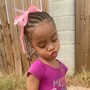 Box Braids with Braids in the front