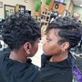 (NH) Two Strand Flat Twists Updo