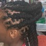 Loc Wash Retwist And Style (Oil Treatment)