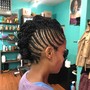 Cornrow twist combo