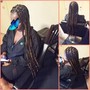 Bob length knotless/box braids