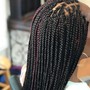 Knotless  braids (med)