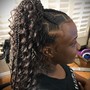 Butterfly loc(mid back)