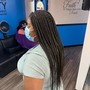 Large Ponytail Feeding Braids