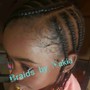 Kid's Braids with Weave