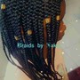 Small goddess/boho Braids(shoulder length)