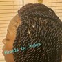 Small goddess/boho Braids(shoulder length)