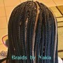 Small Box Braids(mid back)