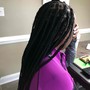 Medium Box Braids- Midback