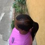 Small side braids( knotless)