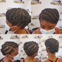 Flat Twists Bun - No Weave