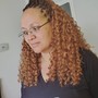 2 Strand Twist w/ Hair Added into Twist..